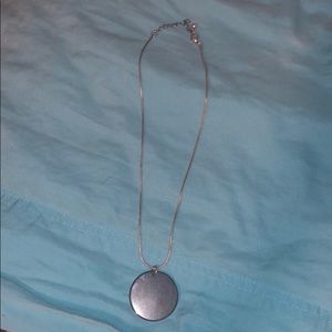 🦋Necklace with black circle accent